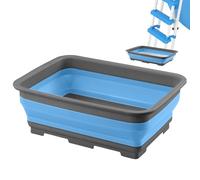 Portable Foot Bath, Folding Foot Soak Tub, 14.57x10.63x4.65 Inches Heat Resistant, Spa Bucket for Dry Skin Relief, Hot Water Soaking, Travel, Camping, Beach and Salon