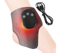 Portable Foot Massager, Cordless Ankle Relief Tool, 1.57 Inches Foots Massagers with 5 Heat Levels, Ankle Recovery for Gym, Running, Fitness, Home, Workplace, Gray