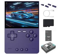 Portable Game Console - Écran IPS IPS Haute Définition De 3,2 Po, Batterie Intégrée De 3000mAh De Stockage De 8 Go, Console De Jeux Vidéo Portable-Purple||128G