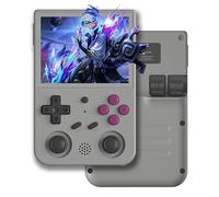 Portable Game Console RG353V Compatible avec Double Système D'exploitation Android 11 Et Linux, Support 2.4G/5G Wi-FI 4.2 Bluetooth, Console De Jeu De Batterie Haute Capacité 3200 MAh-Grey||128G