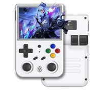 Portable Game Console RG353V Compatible avec Double Système D'exploitation Android 11 Et Linux, Support 2.4G/5G Wi-FI 4.2 Bluetooth, Console De Jeu De Batterie Haute Capacité 3200 MAh-White||128G