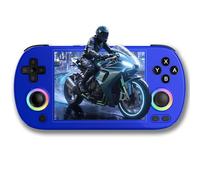 Portable Game Console RG40XX H, Écran IPS Préinstallé L-inux Système 64 Bits Prend en Charge 5G WiFi Bluetooth HDMI Et Sortie TV Console De Jeu Rétro-Blue||64G