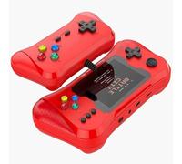 Portable Game Console X7M Retro | Console De Jeux Vidéo Portable À Écran LCD De 3,5'' avec Batterie Rechargeable | 500 Classic FC Games Support TV Connection-Red||Two-Player