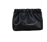 Portable Girl Makeup Bag Women Handbag Pouch Toiletry Make Up Organizer Case Waterproof Wash Kit Travel Cosmetic(C-Large Black)