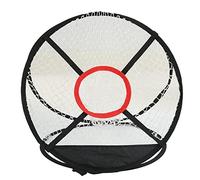 Portable Golf Chipping Practice Net, Folding Golf Training Net with Three Target Pockets, Resistant Nylon Frame for Indoor Outdoor Use by Beginners