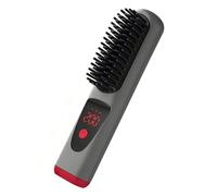Portable Hair Straightener - 4 Levels Cordless Ceramic Rechargeable Comb, Ceramic Hairdressing Comb | Mini Flat Iron For Travel Holiday Festival Salon Home Bridal Spa Party Summer Daily Trip Weekend