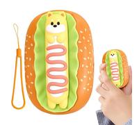 Portable Hand Warmer - 3 Level 2000mAh Rapid Heating Pocket Heater, Hot Dog Shaped Cartoon Electric Warmer | Rechargeable Compact Hand Heater, Cute Battery Powered Device for Commuting School Office O