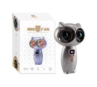 Portable Handheld Fan | 10.5x8x17cm Owl-Shaped Lightweight | | Mini Personal Hand Fan for Women Backpacking Camping Fishing Traveling Picnic
