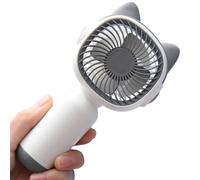 Portable Handheld Fan - ABS 15cm 5.9in Rechargeable Cartoon Mini Fan | Cute Design And Portable Lightweight Body | Compact Personal Electric Fan For Outdoor Activities, Travel, Camping, Office