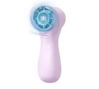 Portable Handheld Fan, Digital Display Piece, Quiet Summer Appliance For Travel School 4 Inch Length Rustproof Metal Part Handheld Cooling Tool Heavy Duty Air Gear Daily Blower Support Modern Desktop