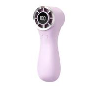 Portable Handheld Fan - Digital Display Quiet Summer Appliance, 100-speed Air Blower with Adjustable Velocity, Personal Cooling Gadget, Pocket Ventilator, Mini Hand Fan for Travel School Commuting