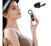 Portable Handheld Fan, Folding Ice Compress Cooler, 7.2x2.36 Inches, Rechargeable Pocket Design, Quiet Airflow System, 199-Speed Wind Control for Hiking Travel Study Outdoor Sports