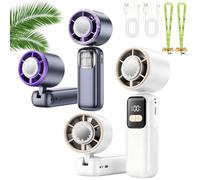 Portable Handheld Fan with Ice Cooler, Turbo Rechargeable Fan (Mix)