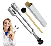 Portable Healing Tuning Forks, Sound Healing Instrument, Adjustable Tuning Fork, Sensory Diagnostic Tool with Hammer, Aluminum Alloy Meditation Device, Size 10.63 inches, 1 Set