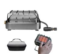 Portable Heater For Camping Heater | Stainless Steel 2-in-1Cooking Stove |Campings Tent Heaters | Warmer 2-en-1 Stove For Outdoor Hiking Patio Garage Fishing Wildlife Watching 1-2 People