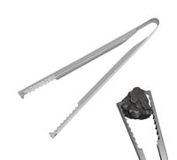 Portable Heavy Duty BBQ Charcoal Tongs Steel Fire Pit Cooking Tool