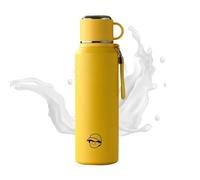 Portable Hot Drink Bottle - 1000ml Vacuum Mug, Stainless Steel Thermal Bottle with Straw, Double Wall Insulated Container, Picnic Travel Sports Drinkware, Outdoor Beverage Flask