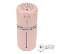 Portable Humidifier,180ml Car Humidifiers Portable Cool Mist,Small Air Humidifiers for Bedroom, Plants, Office, Travel, USB Charge with Color Night Lights White (Rosé)