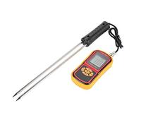 Portable Humidimètre Numérique à avec Écran LCD et Sonde en Acier à Double Tige pour la Maison Testeur d'humidité numérique LCD pour kit de test d'humidité des grains pour le blé, le riz