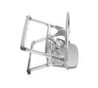 Portable Infant Feeding Chair 4 Gear Height Adjustment Foldable Design Metal Frame Double Meal Tray Designing High Chair For Outdoor Use
