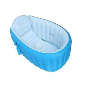 Portable Inflatable Bath Tub For Children kid Hand Air Pump Warm and Cool Folding Portable Bathtubs Pink Blue Color(Color1)