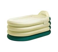 Portable Inflatable Bathtub Full Body Soaking Tub With Foot Pump For Home