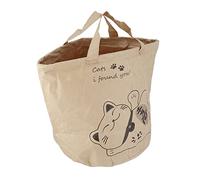 Portable Interactive Cat Paper Bag Folding Kitten Tunnel Toy Pet Cat Kraft Paper Activity Play Bag for Outdoor Traveling