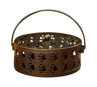 Portable Iron Coil Holder - Outdoor Incense Burner | Portable Round Retro Incense Holder | Cat Claw Cutout Stand Tray Catcher for Room Meditation Yoga Camping Outdoor Patio Table Spa