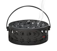 Portable Iron Coil Holder - Outdoor Incense Burner | Portable Round Retro Incense Holder | Cat Claw Cutout Stand Tray Catcher for Room Meditation Yoga Camping Outdoor Patio Table Spa