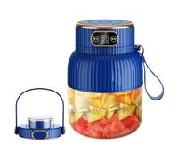 Portable Juicer Blender, 600ml Juicer Machine, USB Rechargeable Juicer, Fruit Juice Mixer, Digital Display Blender, Food Processor Blender, Smoothie Maker, Rechargeable Juicer Blender
