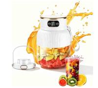 Portable Juicer Blender, 600ml Juicer Machine, USB Rechargeable Juicer, mélangeur à écran intelligentm, Fruit Juice Mixer, Outil de mélange de Boissons d'extérieur Compact