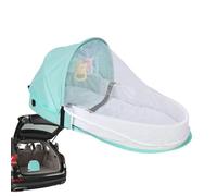 Portable Kids Bed - Foldable Washable, Breathable Linen Cotton Cot