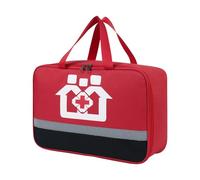 Portable kit Premier Secours, Grande Capacité Trousse Medicaments Voyage, Sac Familial de Rangement pour Médicaments, Organisateur de Premiers Secours, pour Maison,l'école et la Camping(Rouge)