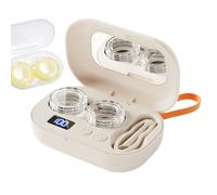 Portable Lens Cleaner - Ultrasonic Electric Device, Compact Travel Case, Rechargeable Ultrasonic Contact Lens Washing System, Lightweight Rechargeable Ultrasonics Hygiene Processing Equipment