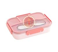 Portable Lunch Containers, 4 Compartment Storage, 9.13x6.77x2.01 Inches Compact Leak Proof Box with Sturdy Build, Stylish Outdoor Accessory with Modern Design, Food Organizer for School and Picnic