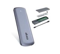 Akasa AK-ENU3M2-05 Boîtier de disques de stockage Enceinte ssd Argent M.2