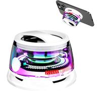 Portable Magnetic Bluetooth Speaker With 3D Surround Sound & Rgb Lighting & Ipx5 Waterproof, Bluetooth Speaker, Phone Stand For Iphone, Android, Tws Pairing