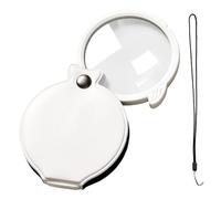 Portable Magnifying Glass, Pocket Magnifier Loupe, 3X Magnification Glass, Jewelry Magnifying Loupe, Senior Vision Aid, Reading Magnifying Glass, Coin Collecting Magnifier, Vision