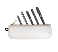 Portable Makeup Brush Bag - Travel Cosmetic Organizer for Brushes Tools | Lightweight PU Leather with Multiple Compartments, Zipper Closure, Compact Design for on The Go Beauty 7.5× 2.8 in