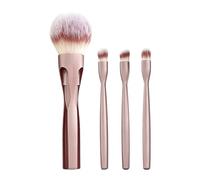 Portable Makeup Brushes - 4-in-1 Magnetic Kit, Soft Bristles with Blending Feature, Face Application with Eyeshadow Tool, Professional Beauty Set, Cosmetic Essentials for Office Travel