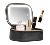 Portable Makeup Case - Lightweight Cosmetic Organizer | 3 Adjustable Brightness USB Charging Make-up Bag with Light Up Mirror | Ideal for Women Teen Travel Train Pool Parties Touch-Ups