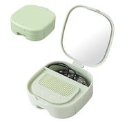 Portable Makeup Mirror, Travel Cosmetic Organizer Box, Compact Beauty Storage Case, Stylish Vanity Mirror with Hidden Compartment, for Women, 1.34 inches APS PC