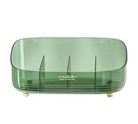Portable Makeup Organizer Case, Multifunctional Jewelry Cosmetics Storage Box, 12.2x8.27x4.92 inches Convenient Sturdy Dustproof Makeup Display Stand for Bathroom and Vanity