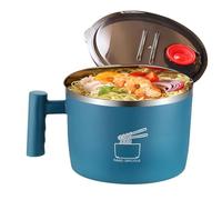 Portable Meal Container Bowl - Leak Resistant Food Holder for On The Go | Stainless Steel Interior with Secure Cover, Lightweight Carry Design, Reusable Lunch Storage for Camping Picnic Hiking Daily