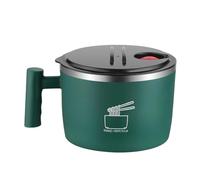 Portable Meal Container Bowl - Leak Resistant Food Holder for On The Go | Stainless Steel Interior with Secure Cover, Lightweight Carry Design, Reusable Lunch Storage for Camping Picnic Hiking Daily