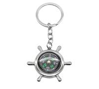Portable Metal Compass, Survival Keychain Compass for Camping and Hiking | Compact zinc alloy metal survival compass keychain designed for easy portability during camping, hiking, outdoor adventure