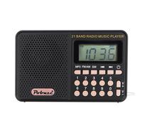 Portable Mini 70MHz-108MHz FM/AM/SW Radio Rechargeable Lecteur de Musique MP3 Haut-Parleur Prise en Charge Carte TF Lecture de Disque U,Rouge