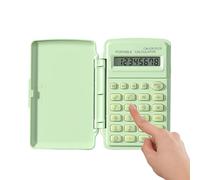 Portable Mini Calculator, Calculation Device with Lid, Pocket Calculator, Mini Calculation Device, Portable School and Office, Compact and Lightweight for School Office Home Business Use