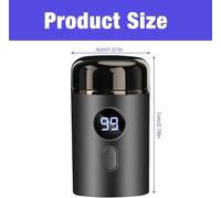 Portable Mini Capsule Shaver, 2 in 1 Capsule Razor, Sopami Mini Shaver USB rechargeable, Automatique Lavable Rasoir Electriques Hommes, pour la Maison, le Bureau, les Voyages Daffaires