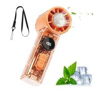 Portable Mini Fan - 1-100 Level Travel Blower, Travel Refreshing Device for Outdoor, Battery Powered Tool, Summer Cooling Gear with Smart Digital Airflow Control, Personal Ventilation Tool for Cooling
